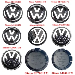 4pcs 55mm 56mm 65mm 70mm Car Wheel Center Hub Caps Cover for VW Volkswagen Golf Polo Passat Touran CC B5 B6 B7 Jetta accessories