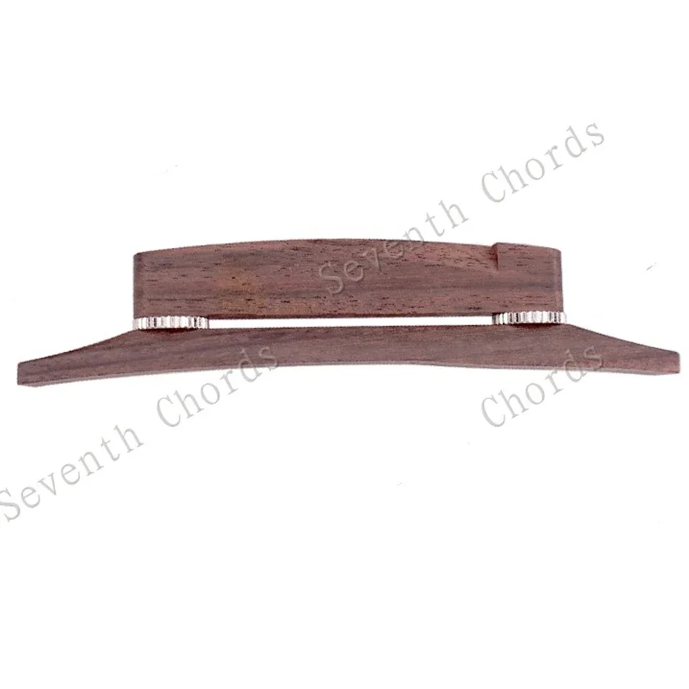 Rosewood 6 String Archtop Guitar Adjustable Bridge Part For Jazz Acoustic Guitar Hollow Semi-hollow Guitar Bridge Arc Design