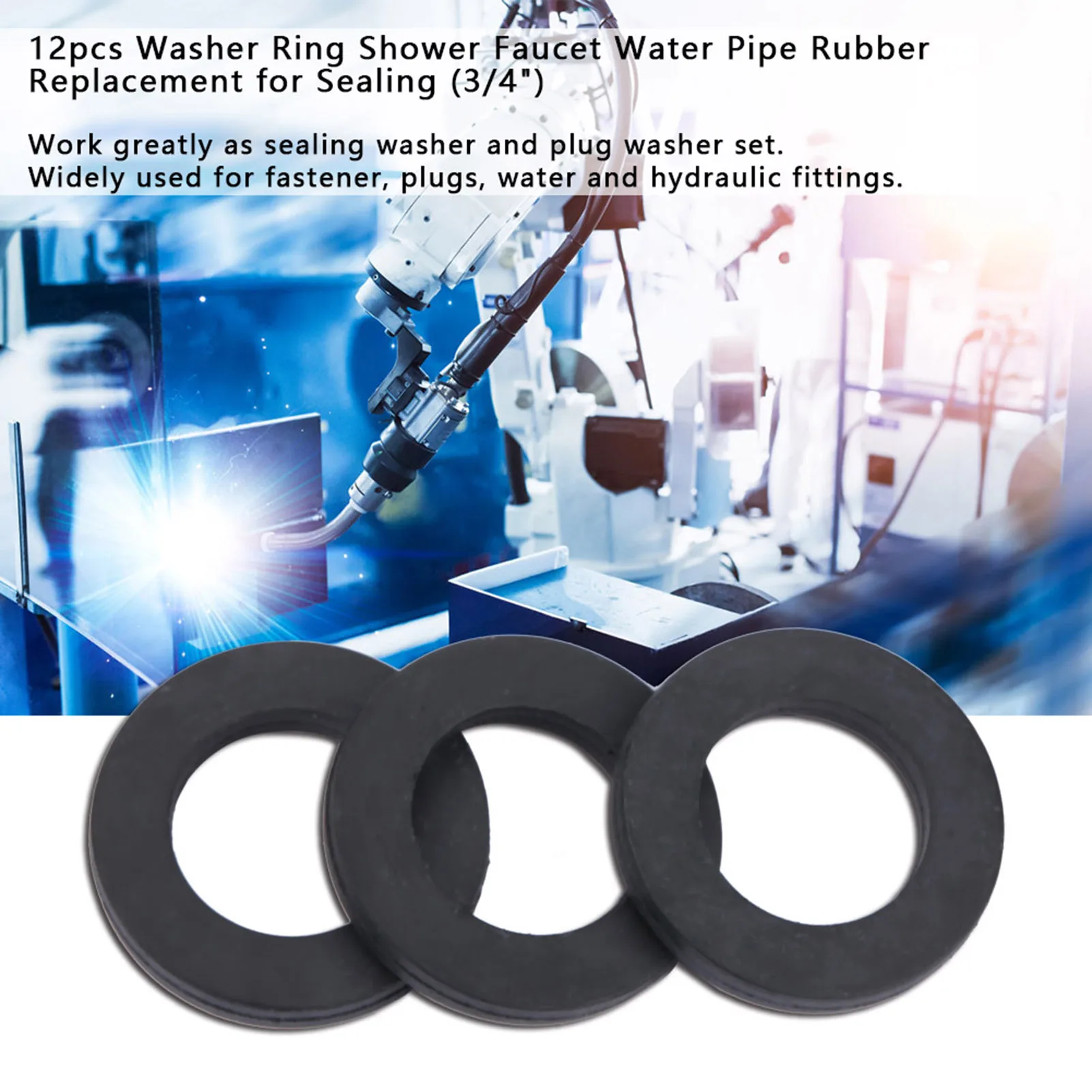Washer  Shower Faucet Water Pipe Rubber Replacement for Sealing Fastener  Faucet  Washer  Water Pipe