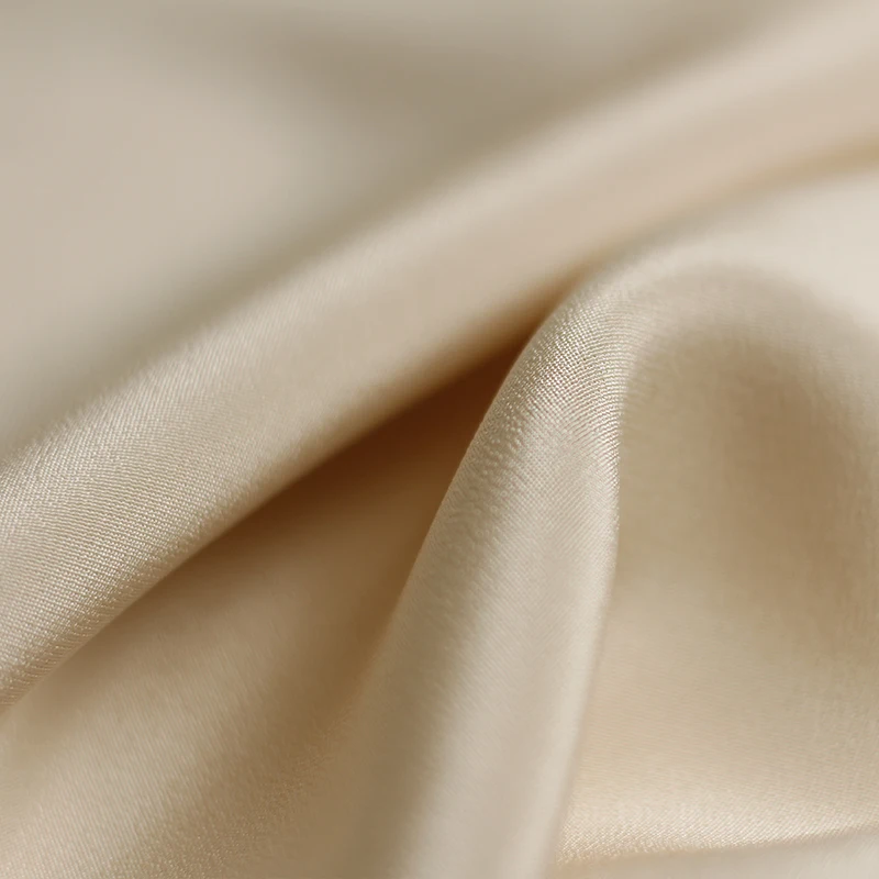 30 Mm,  Heavy Crepe De Chine Fabric,  100% Mulberry Silk,  114 Cm  Width,  Black Blue Gray Beige Color , Sample Test