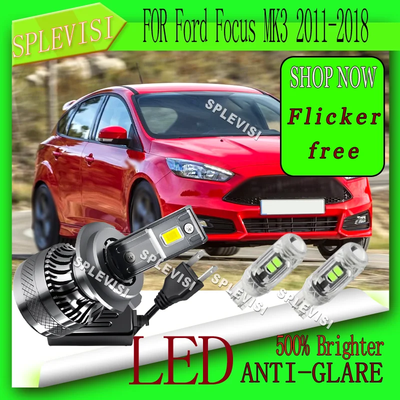

CANBUS Ready H7 Warranty Anti-Glare Travel Safe Low Dipped Beam Bulbs For Ford Focus MK3 2011 2012 2013 2014 2015 2016 2017 2018