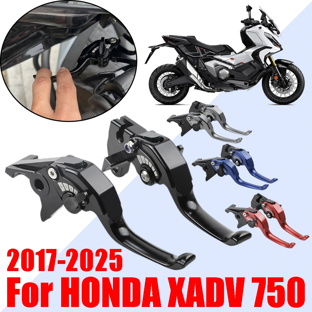 For HONDA XADV 750 X ADV XADV750 X-ADV750 2017-2025 Motorcycle Accessories Two Finger Left Right Brake Levers Handle Short Lever