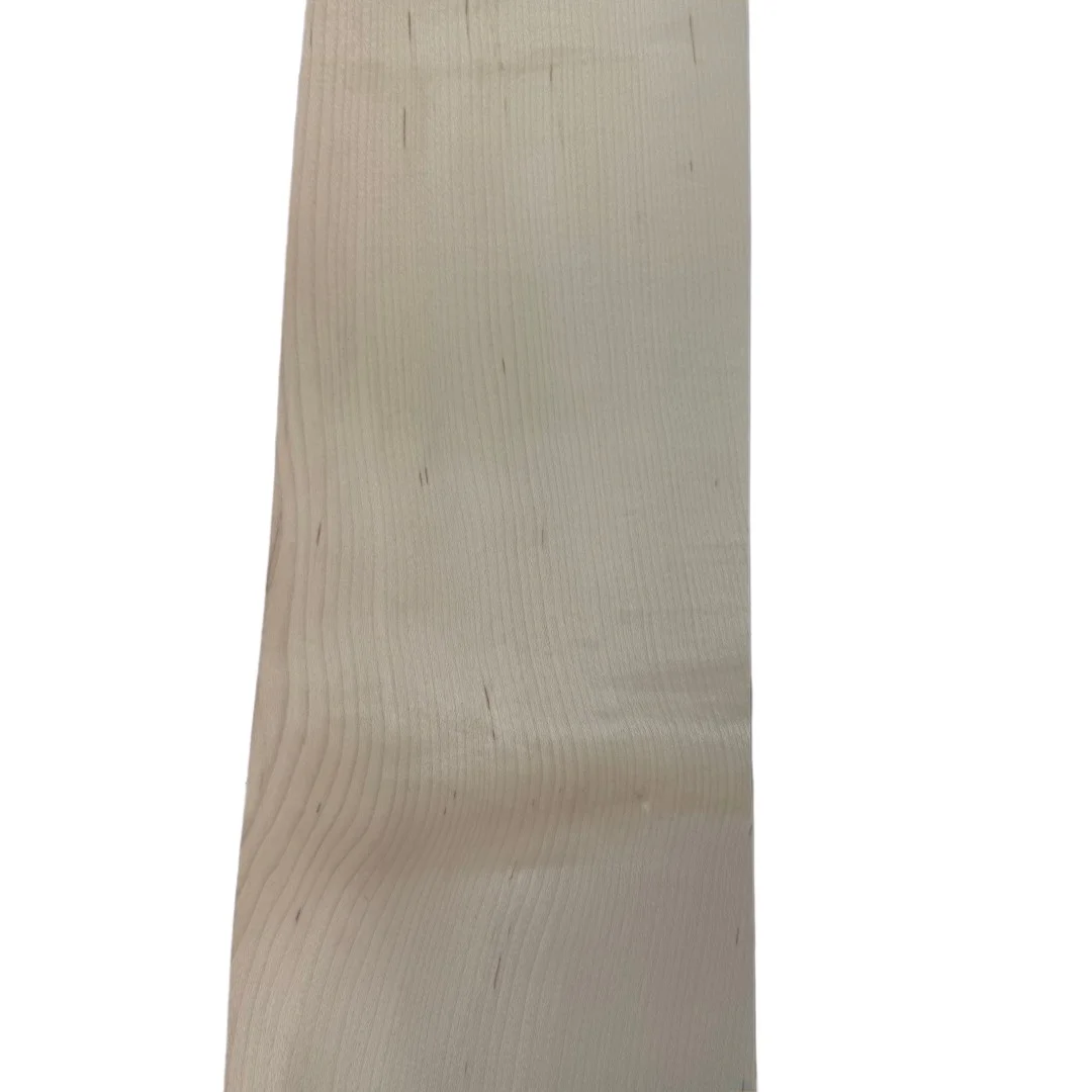 Natural Straight Grain Maple Veneer, 0.5mm, for Guitar Body Veneering & DIY Inlay, Size 250x14cm.