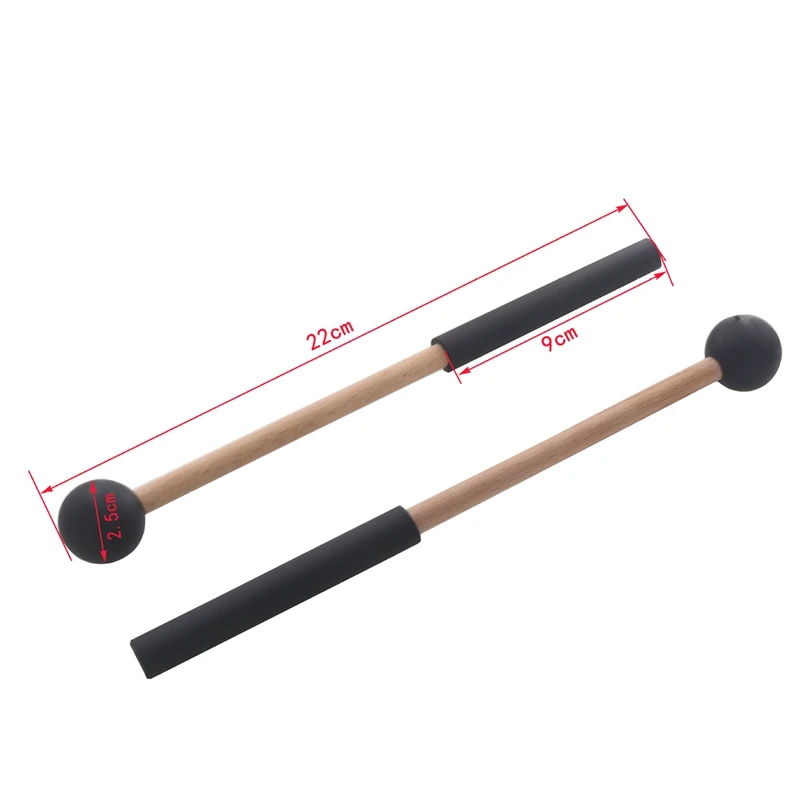 1 Pair Tongue Drum Mallets Soft Rubber Head Drum Mallets Sticks for Drums Tongue Drums and Keyboard Percussion