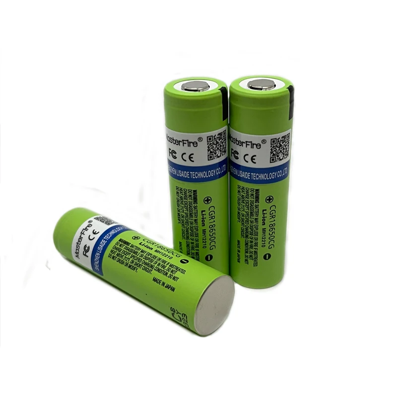 Imagem -04 - Masterfire 18650 2250mah Cgr18650cg 3.7v Recarregável Instrumentos de Controle Industrial e Equipamentos Bateria Lítio Célula Peças Lote