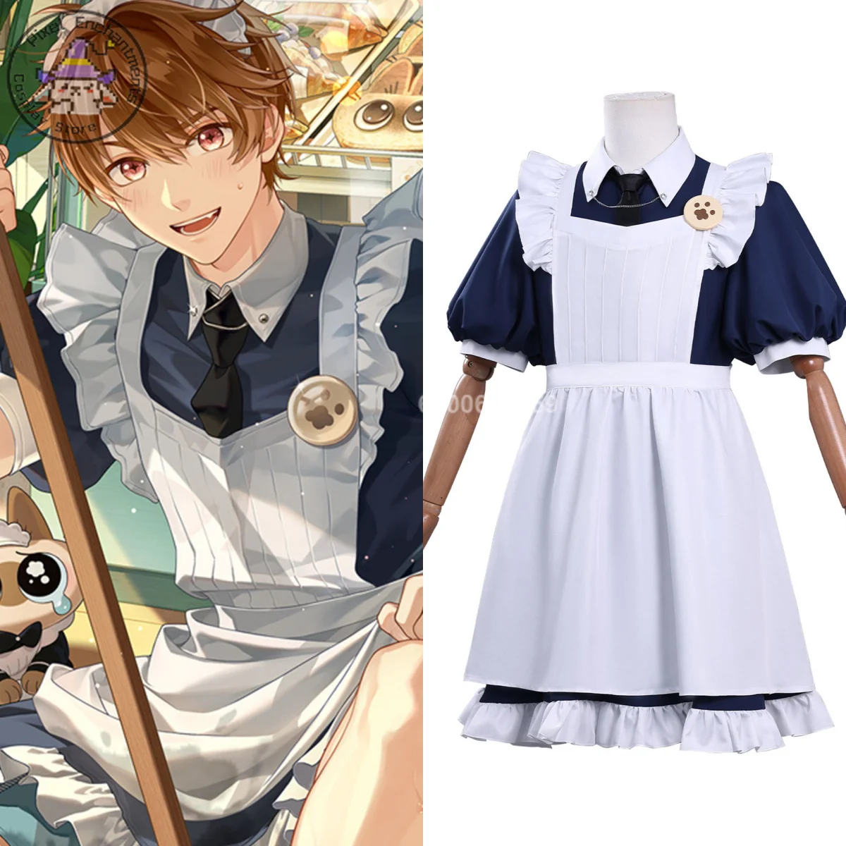 

Top Game Tears of Themis Cosplay Costume Anime Luke Pearce Role Playing Fashion Butler's Uniform for Men Comic Con Party Suits