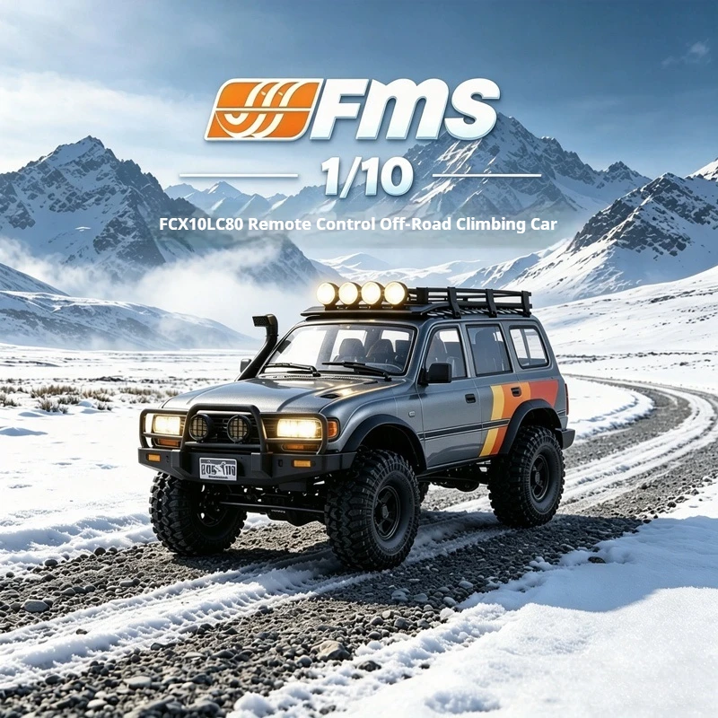 FMS 1/10 FCX LC80 Official Licensed Remote Control Off Road Crawler Car High Low Speed Solid Axle Outdoor Rock Climbing