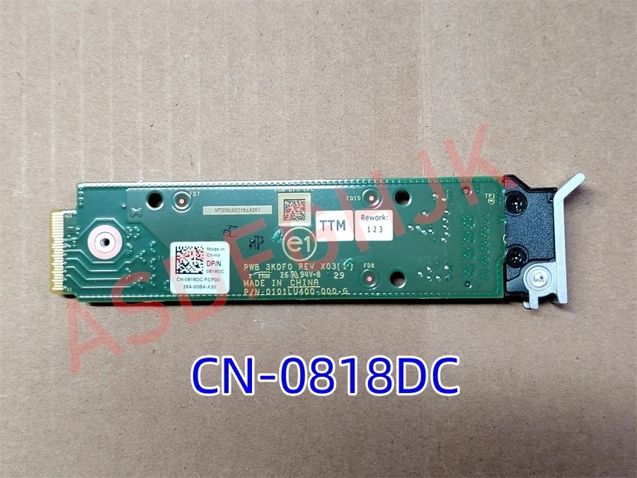 

0818DC Original For Dell ASSY NVMe M.2 Carrier BOSS-N1 16G Servers Monolithic 818DC CN-0818DC PWB 3KDF0 0101LU400 All Tests OK