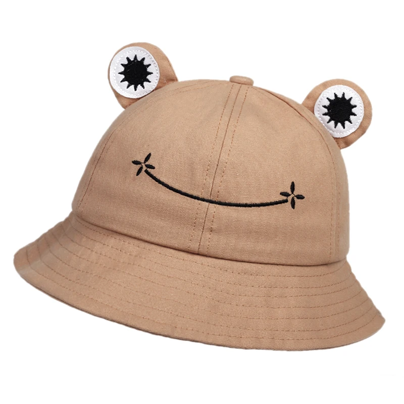 Unisex Cute Frog Style Personality Bucket Hats Fishermen Caps Outdoor Casual Cap Sunscreen Hat