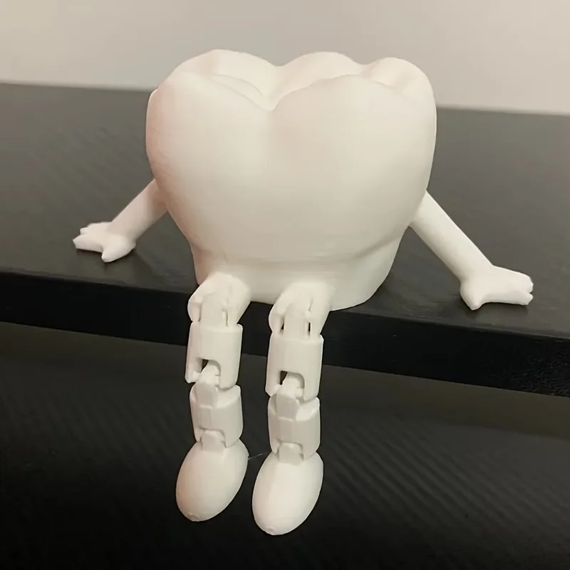 Cute Teeth Ornament Multi Joint Movable Ideal Holiday Gift Fashionable And Creative Movable Ornament