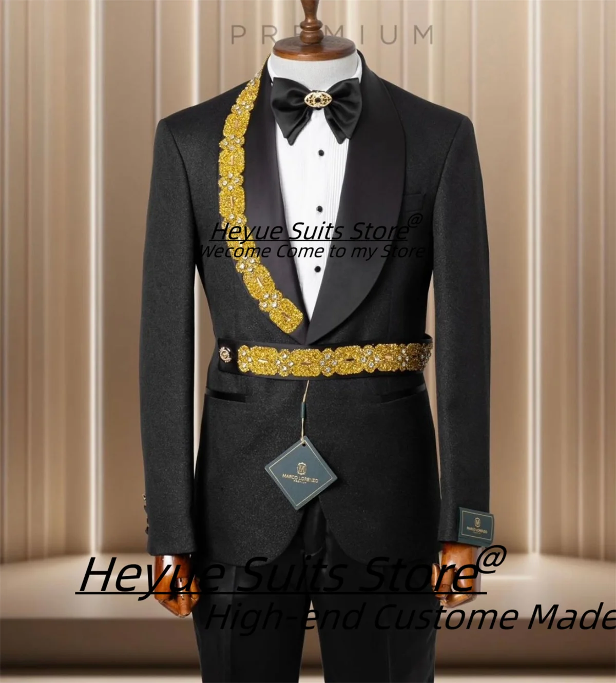 

Customized Slim Fit Shawl Lapel Groom Wedding Tuxedos Formal Business 2 Pieces Sets Male Party Blazers Elegant Costume Homme