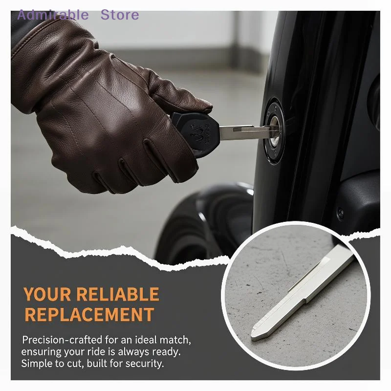 w2Pcs Electric Bicycle Key Blanks Rust Proof Metal Blade High Hardness for Key Duplication  Working Personal E-Bike Spare