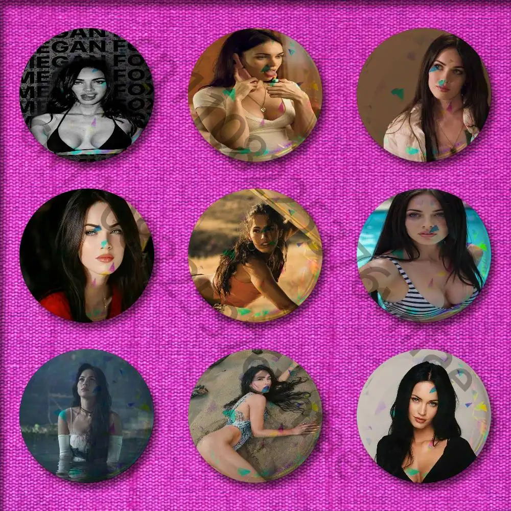 

M-Megan Fox Cool Badge For 32mm 25mm 44mm 75mm 58mm Round Pin Brooch Insignia Cover Souvenir