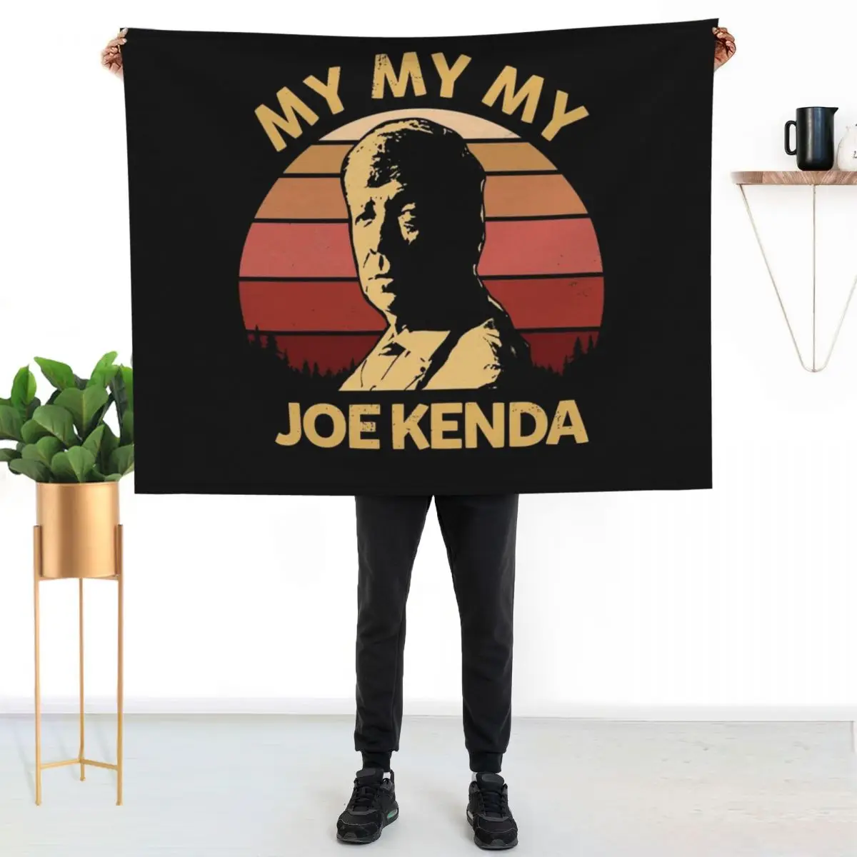 

Vintage Joe Proud Music Vintage Retro Throw Blanket Cozy Light Blanket for Travel Camping Picnic
