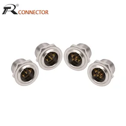 1pc Mini XLR 3/4/5/6Pins Male Chassis Panel Socket Plug Small XLR Audio Microphone MIC Connector