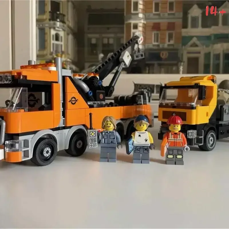 

Набор строительных блоков Toy Brick MOC 60467 «Тяжелый кран-грузовик», 1280 деталей, новинка 2026 года, изысканная модель для демонстрации, идеальный подарок для детей