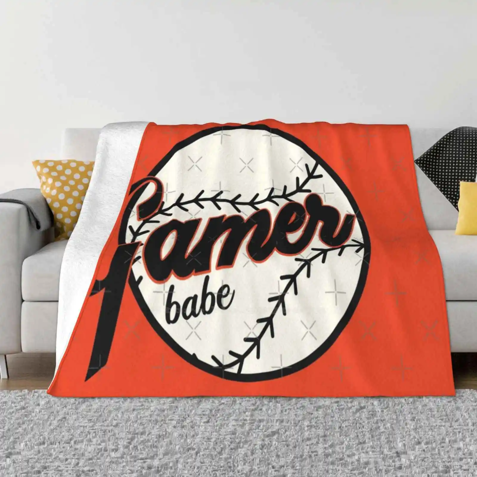 Game Baby Fashion Soft Warm Throw Blanket San Francisco Gamer Babe Sf Giants Barry Bonds Willie Mays Buster Posey Hunter Pence