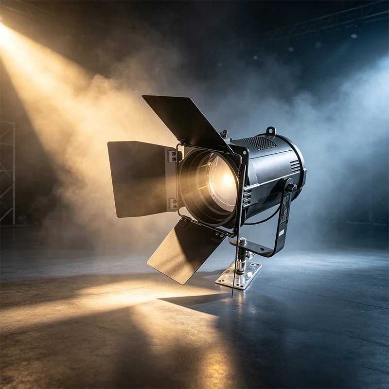 25°-65° Manual Zoom 200W Fresnel Spotlights LED Warm Cool White or RGBL Museum Spot Lights DMX Control Theater Stage Lighting