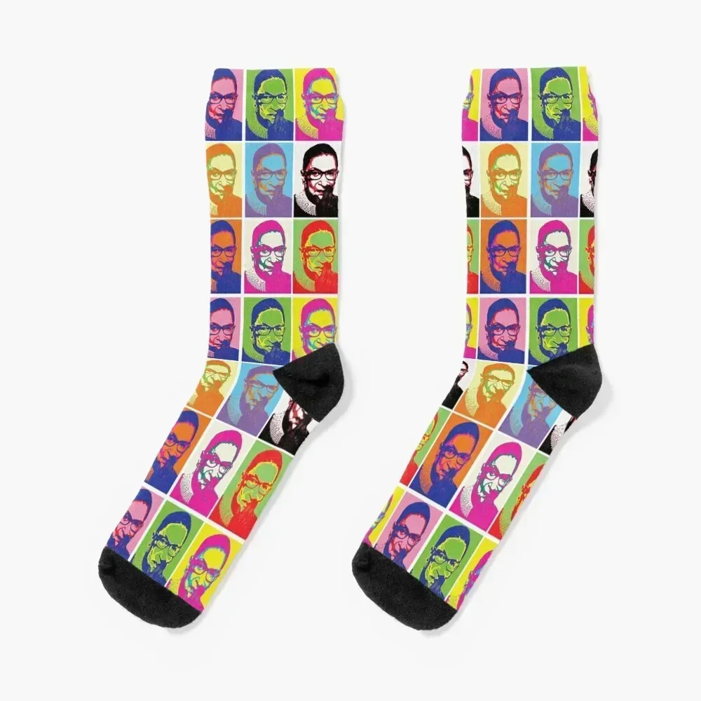 Notorious RBG - Pop Art Blast Socks crazy happy Socks For Women Men's