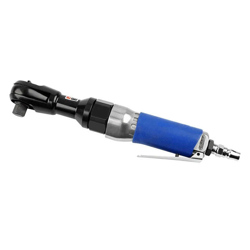 Metal Air Ratchet Wrench 90-Degree Heavy-Duty Right-Angle Pneumatic Trigger Straight Pneumatic Wrench Wind Wrench Tool