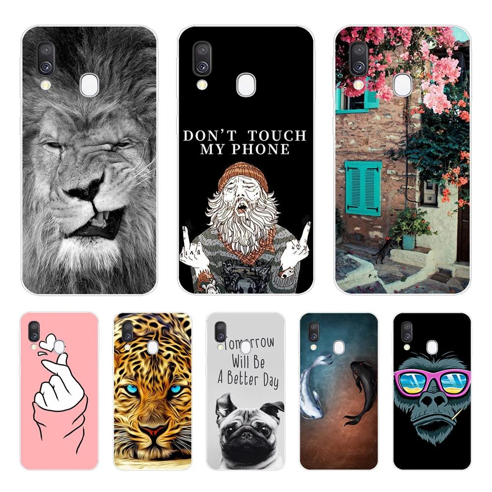 Cases For Samsung A40 Case Soft Silicone Back Cover Phone etui For Samsung Galaxy A40 GalaxyA40 A 40 A405 SM-A405F A405F Cartoon