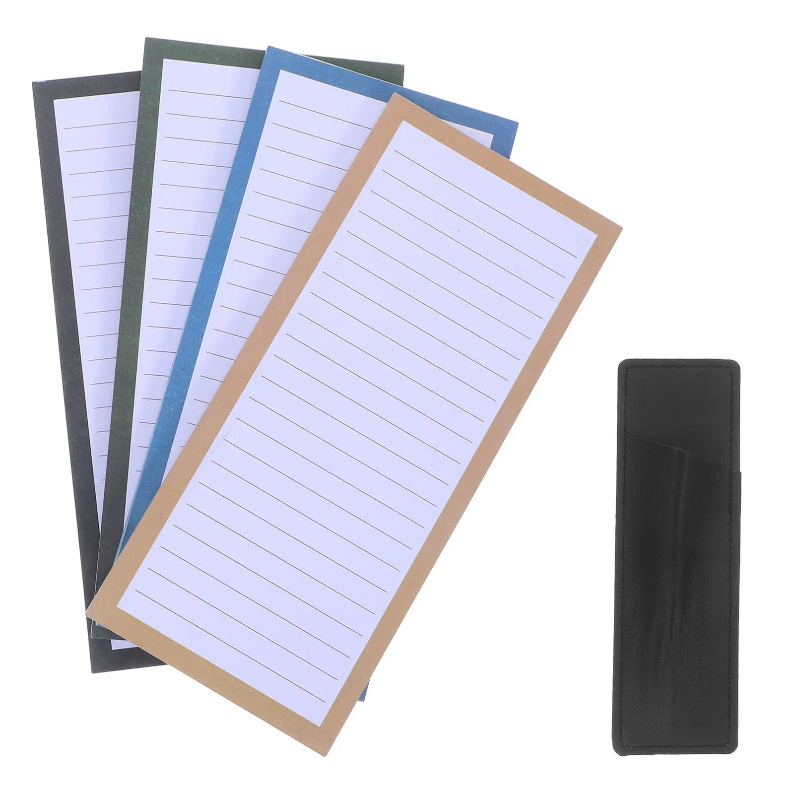 1 Set Di Blocchi Per Appunti Magnetici Da Frigorifero Con Portapenne, Blocco Per Liste Della Spesa, Per Frigorifero, Liste Di Acquisti, Piani Pasto, Lista Delle Cose Da Fare, Strappabile.-image