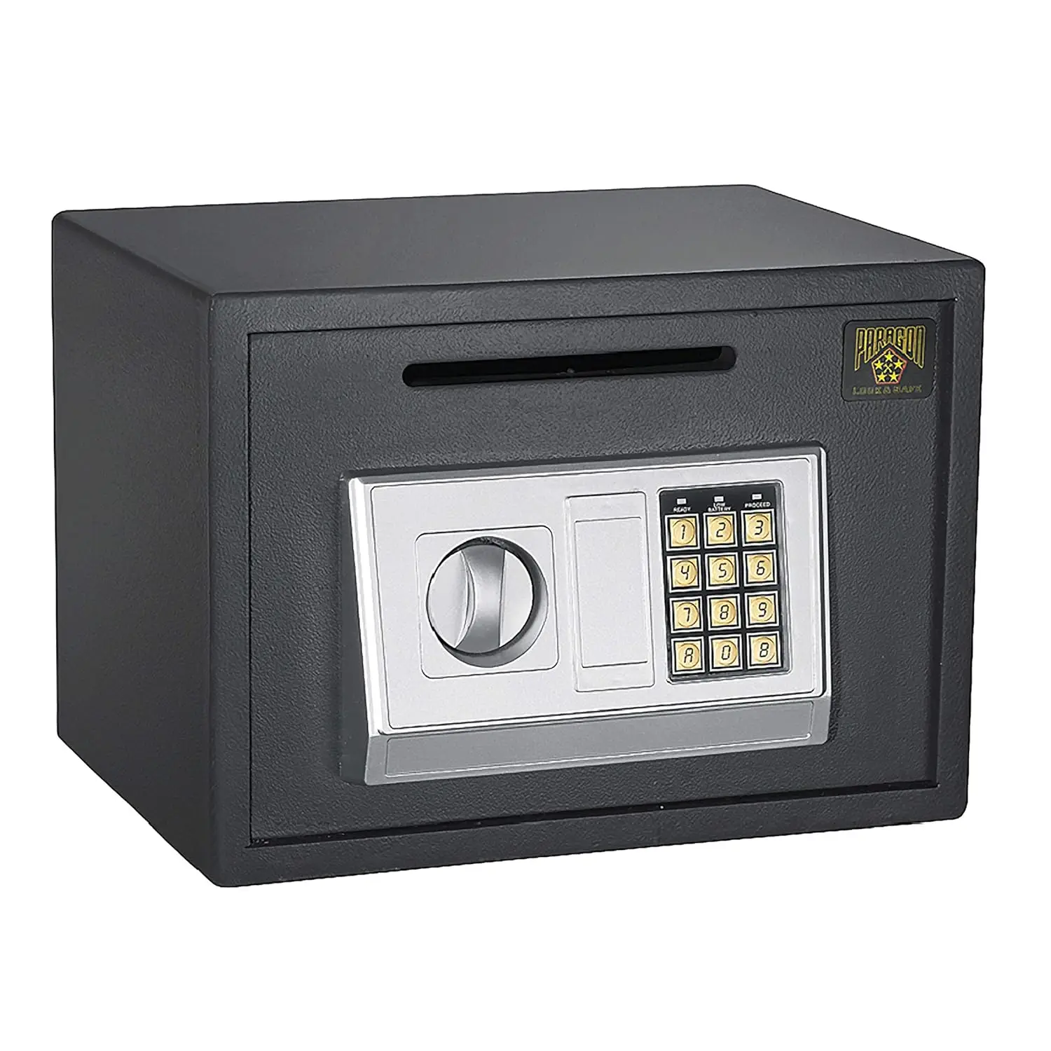 Drop Safe Electronic Safe Deposit Box with Keypad and 2 Manual Override Keys Deposit Cash Easily For Home or Business by