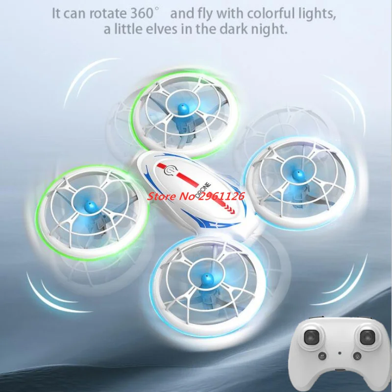 

Full Protection Cool LED Lighting Colorful RC Drone 2.4G Hover Headless Mode RC Drone Quadcopter Rolling Aircraft Boy Gift RC To