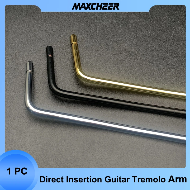 Direct Insertion Electric Guitar Tremolo Arm Whammy Bar 5mm Guitar Whammy Bar Black Gold Chrome