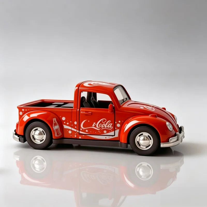 1:36 Retro Beetle Pickup Alloy Car Model, Die-Cast Toy Car, Can Open Door Reverse Car, Suitable for Collecting and Gifting image 5