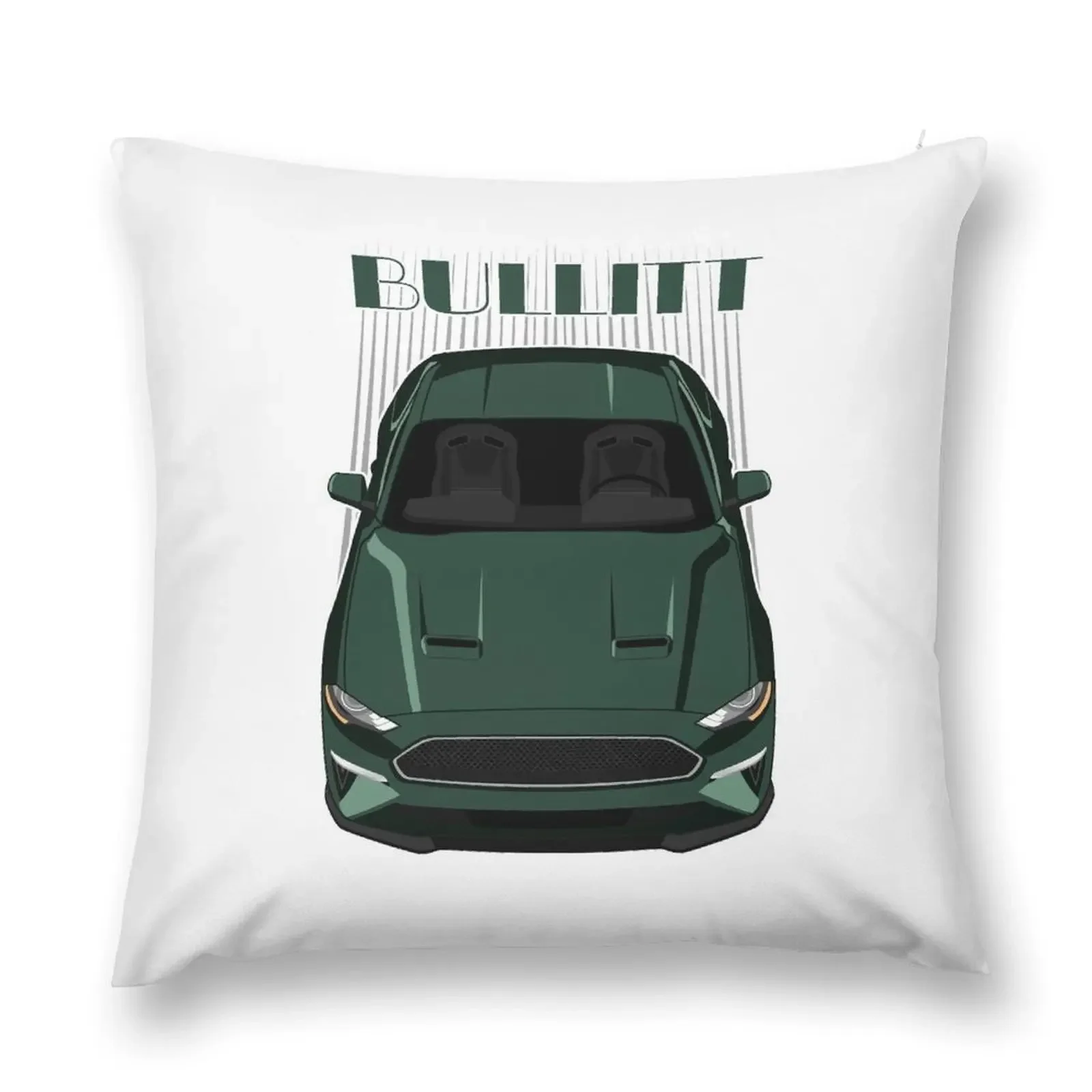 

Mustang Bullitt 2019 - Green Throw Pillow Pillows Aesthetic Pillowcases Cushion Covers Sofa christmas decorations 2025 pillow