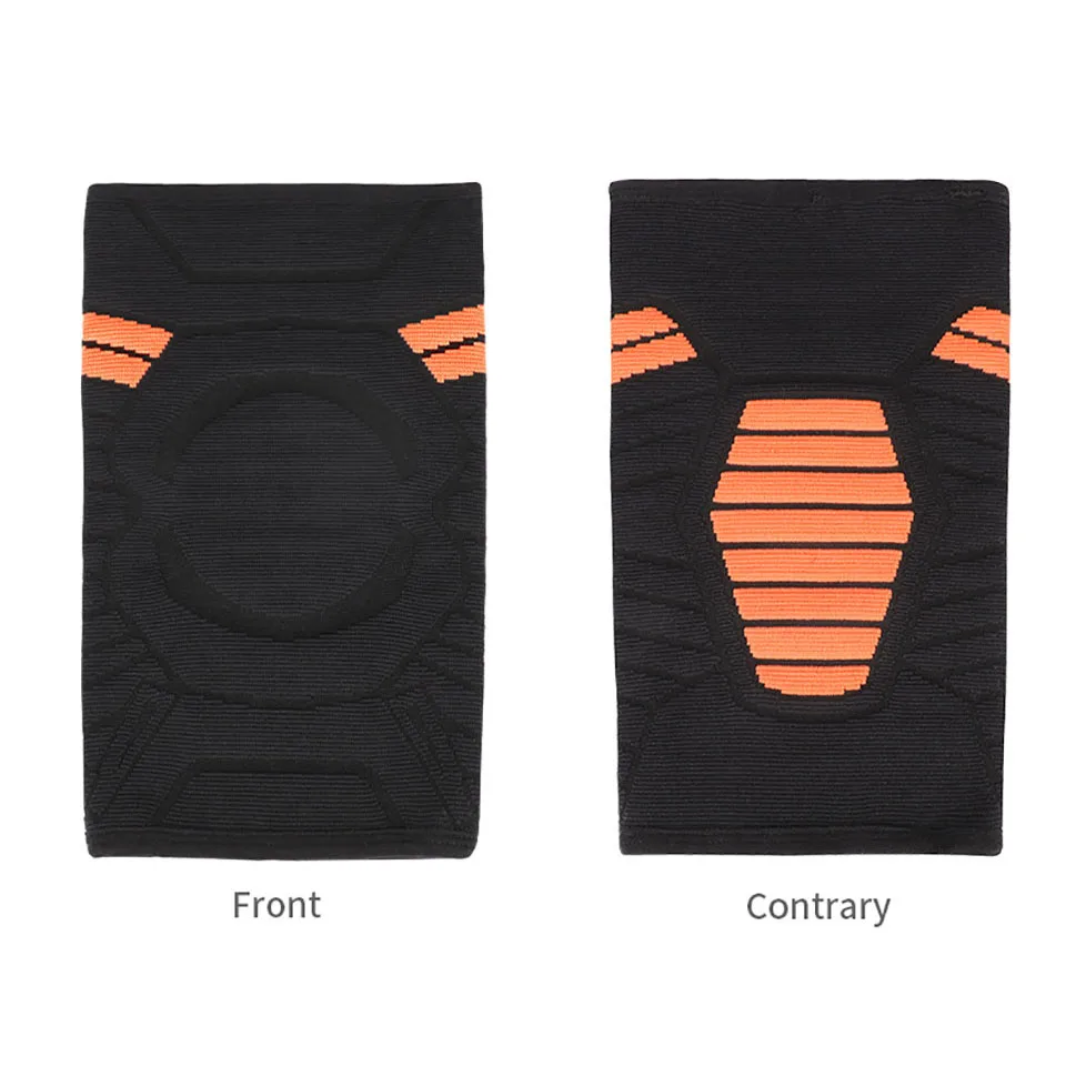 1/2Pcs Breathable Knee Pads Nylon Pressurized Silicone Anti-slip Knitted Knee Support Fitness Hiking Running Basketball Unisex