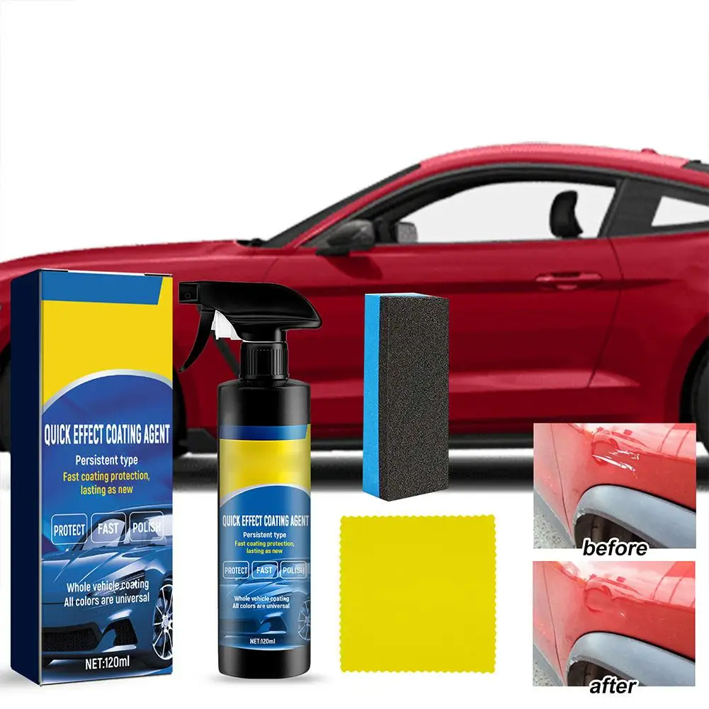 120ml Powerful Dirt Removal and Dust Removel Car Coating Spray High Protection Car Coating Agent Spray Quickly Coat Car Wax