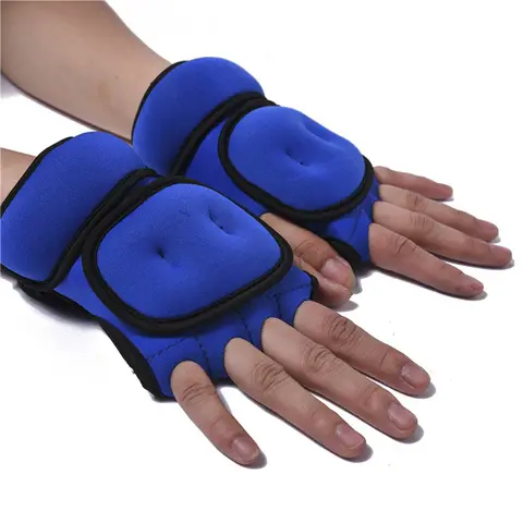 1 par de guantes ponderados de resistencia, muñequera antideslizante sin dedos para entrenamiento físico, fuerza, velocidad, resistencia, gimnasio, guantes de entrenamiento