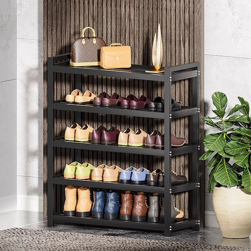 Torage Modern Entrance Shoe Cabinet Metal Black Living Room Household Shoe Cabinet Small Narrow Mobili Per La Casa Furniture