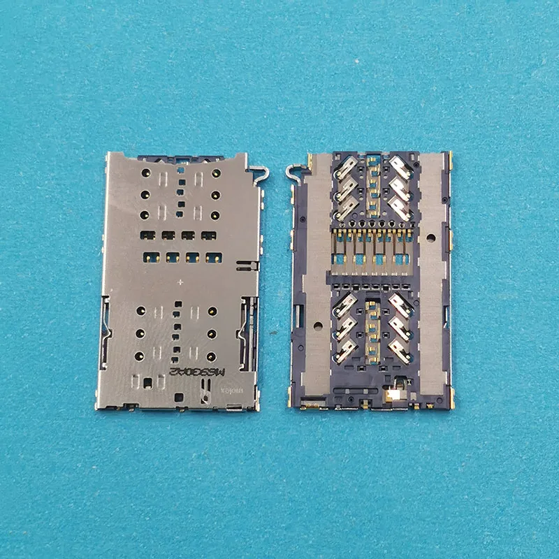 1Pcs Reader Sim Card Socket For Samsung Galaxy A3 A5 A7 A320 A520 W2019 A720 Note 7 Note7 N930 N9300 Slot Tray Holder Connector
