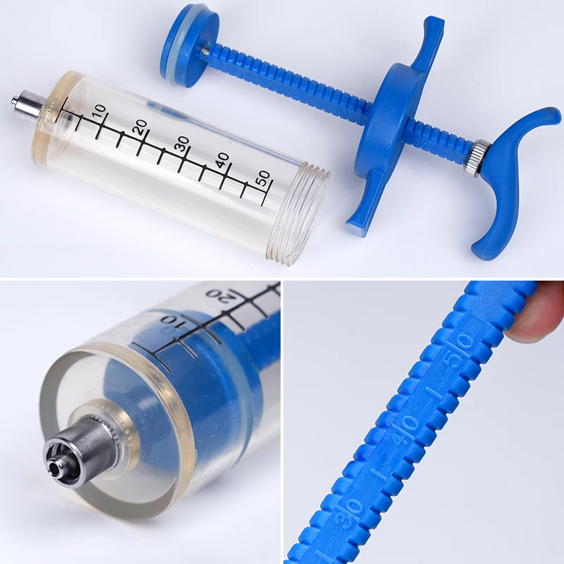 10/30/50ML Animal Syringe Plastic Veterinary Syringe With Needle Bird Feeding Rearing Poultry Syringe Small Pet Medicine Feeder view 5