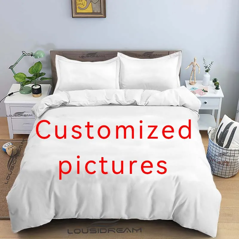 

Customized Three-piece Bed Set, Soft Duvet Cover and Pillowcases Customized From The Pictures You Provide