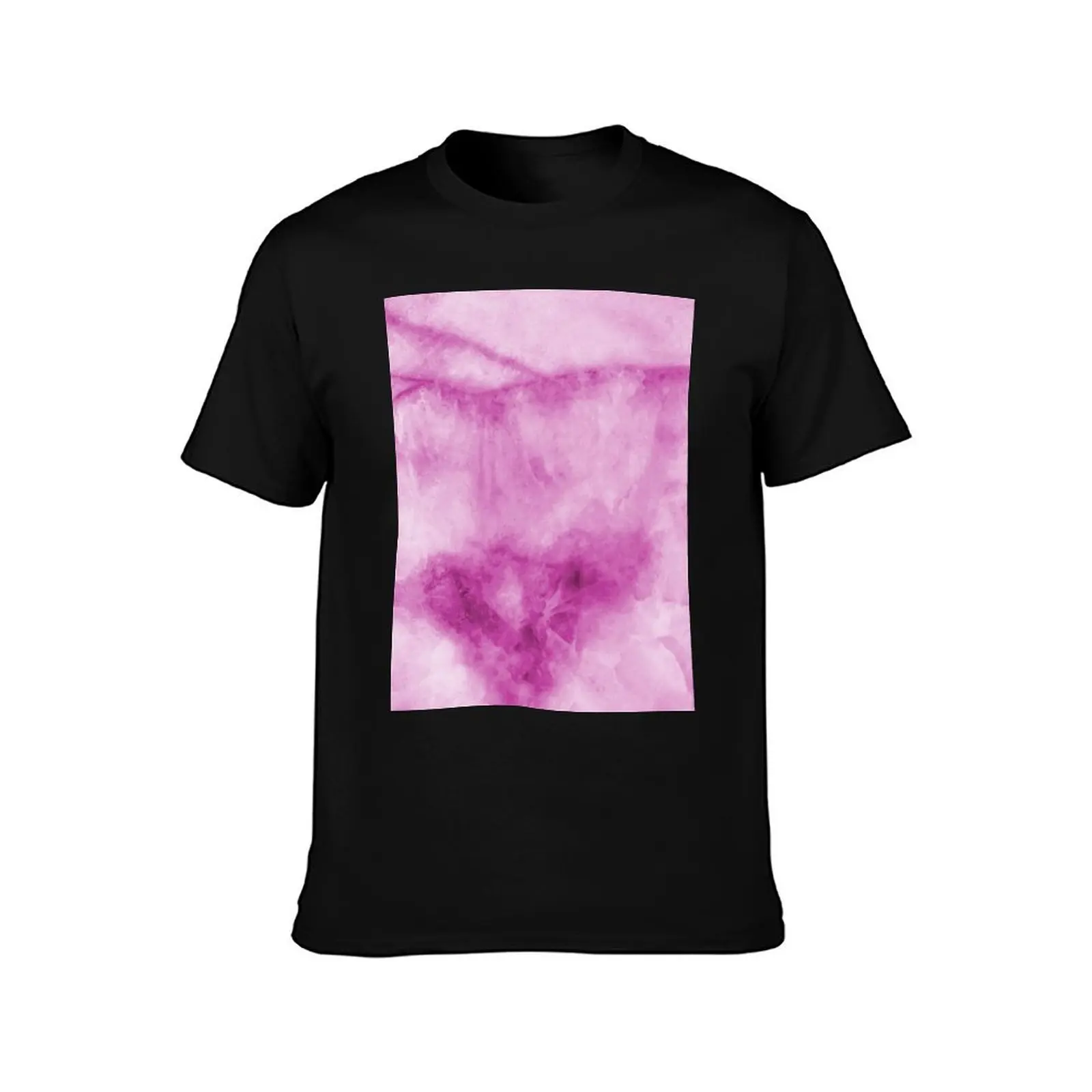 Purple Marble T-Shirt Large Size Short Sleeve T-Shirt