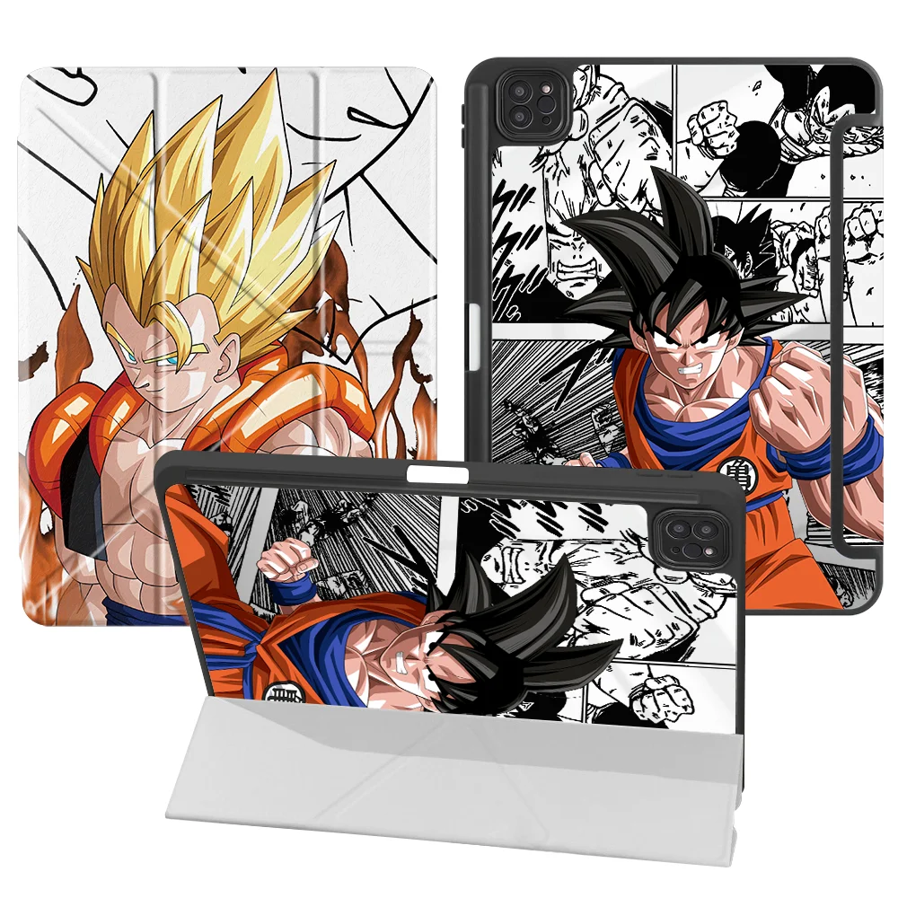 Dragons Balls Gokus With Pen Slot Cover Tablet Case For iPad 9th 12th Mini 7 6 5 10th Gen 11th Air 8 M2 M3 3 Pro M4 13 2025 2026