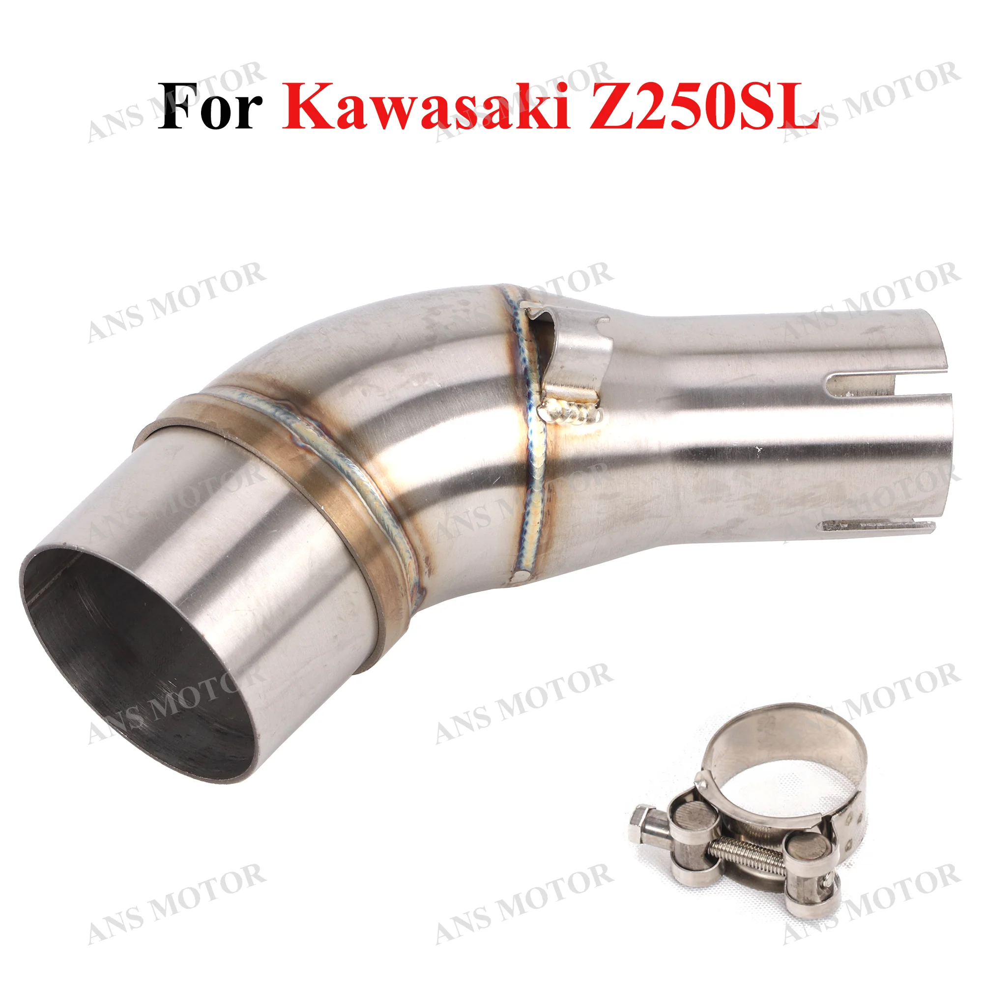 

For KAWASAKI NINJA Z250 Z250SL Motorcycle Exhaust Middle Link Pipe 51MM Slip On Pipe