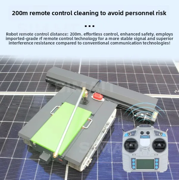 Photovoltaic Panel Cleaning Robot | Automatic PV Solar Panel Cleaner for Roof & Power Station | Electric Dust Remover