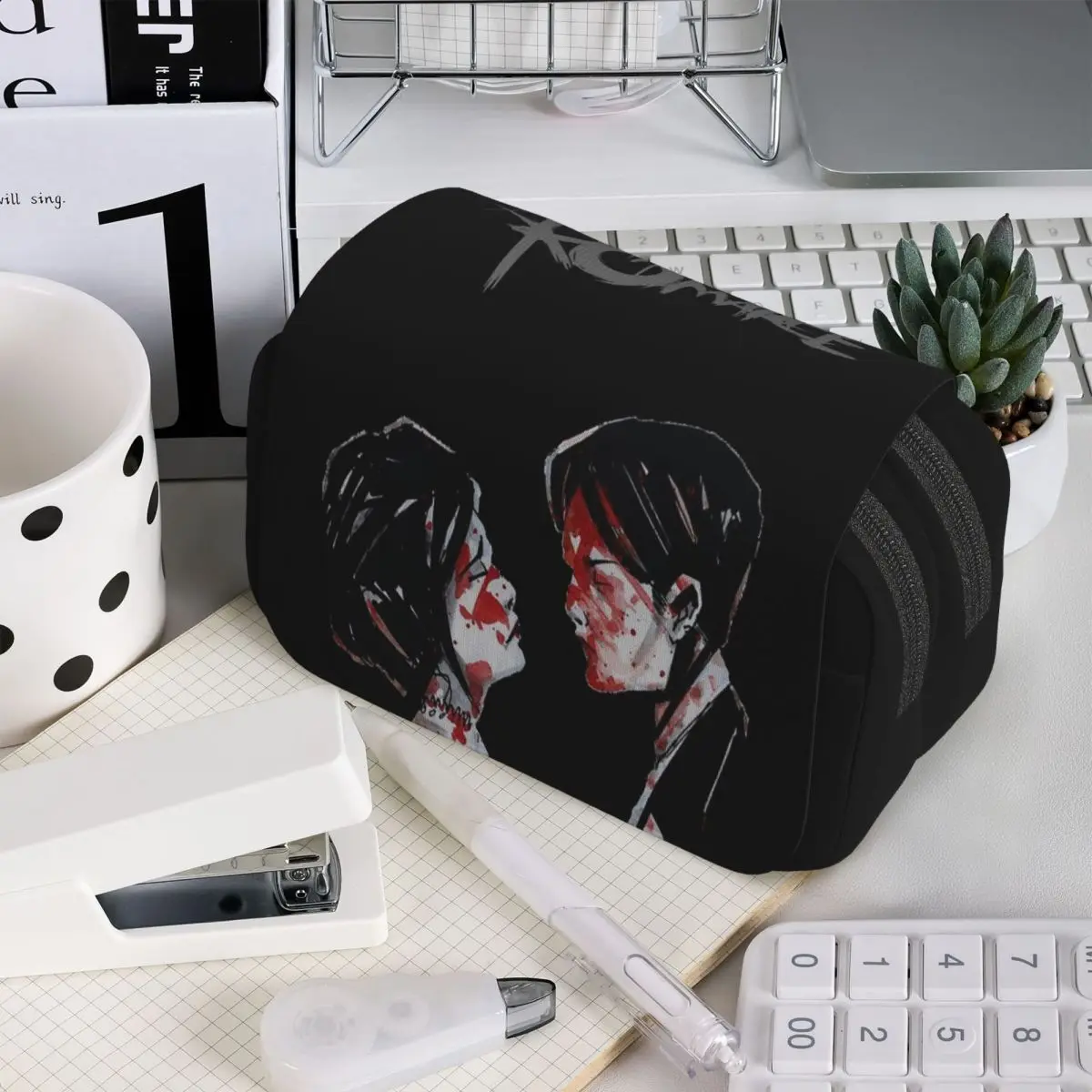 My Chemical Romance Pencil Case for Boys Girls School Pen Box Pencil Bag Stationery Supplies Pen Holder Bag