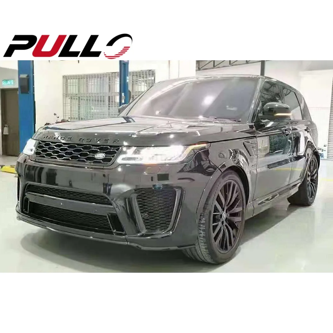 Body kit for Range Rover Sport 2014-2017 upgrade to 2018 SVR model include front and rear bumper with grille headlight taillight