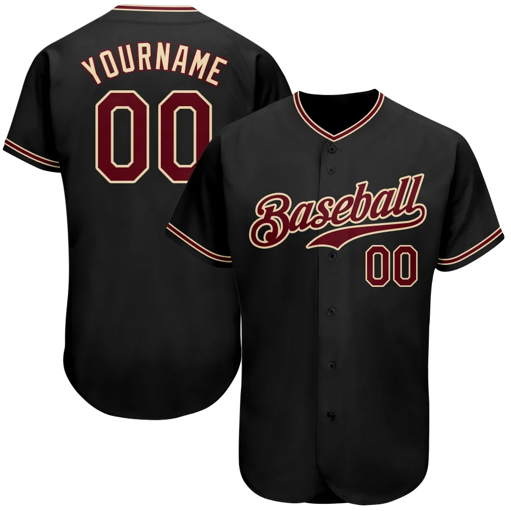 

Custom Baseball Jersey For Couples Sportswear Baseball Blouse Printing Name Number Softball Game Training Shirt Men/Women