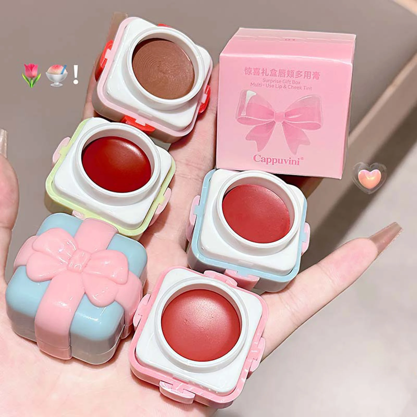 أحمر خدود غير لامع ومعجون شفاه بألوان زاهية وطين شفاه يدوم طويلاً لمكياج المسرح التنكرية للحفلات