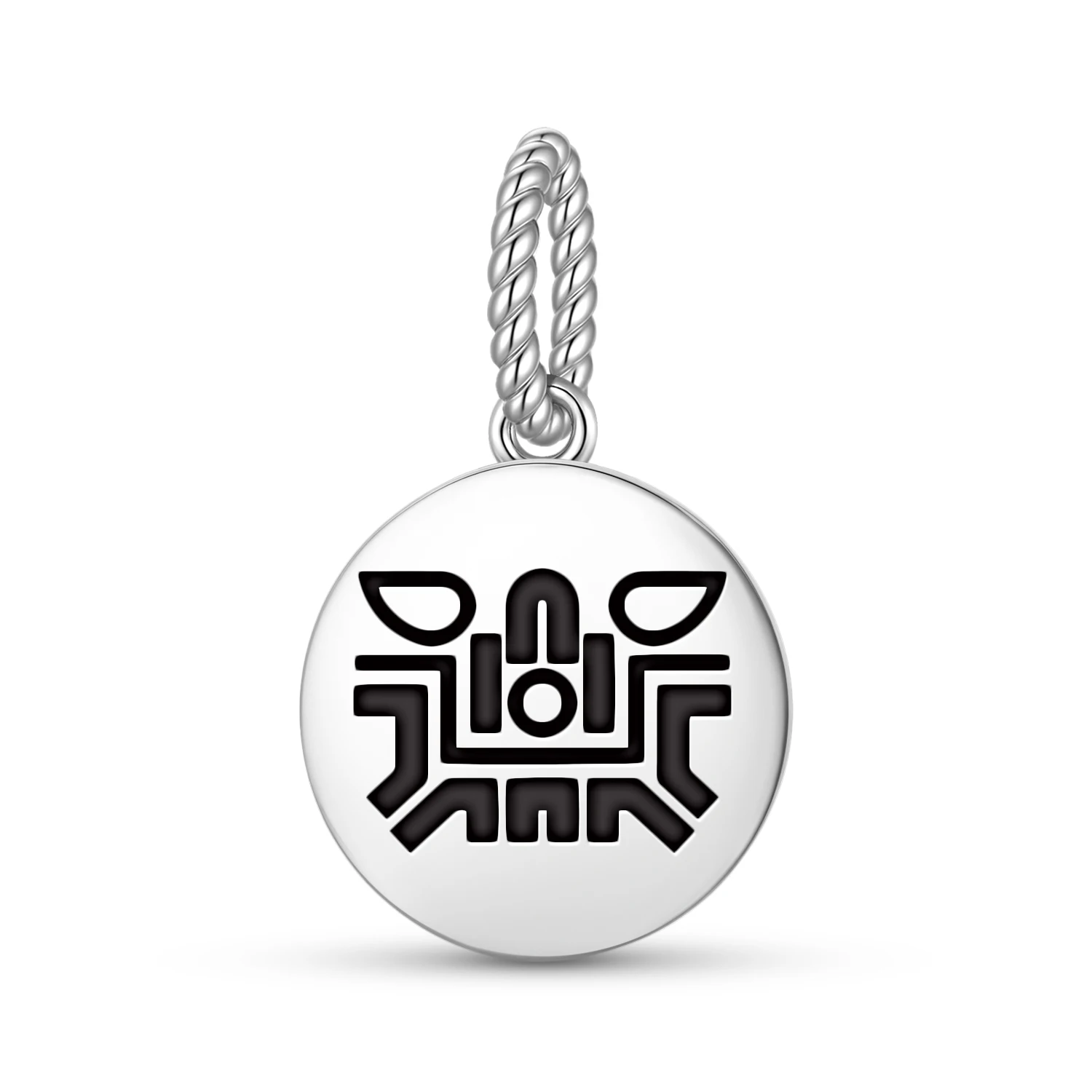 

Aztec Atl 925 Sterling Silver Charm Bead DIY Pendant Charm Fits Original Bracelet Jewelry Gift