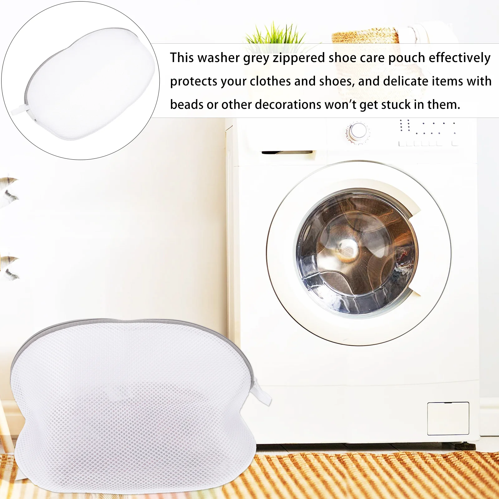 

4pcs Lingerie For Washing Delicates Mesh Laundry Bags Bra Washing Bags Machine Washable See Through Design Large Capacity