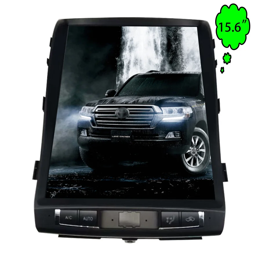 Tesla Style Android Car Radio For Toyota Land Cruiser 200 LC200 2008 - 2012 Multimedia Player Carplay GPS Head Unit Auto Stereo