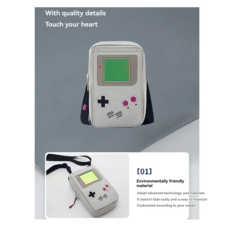DIGIT-EVA Gamepad-förmige kleine Messenger-Tasche, lässige Alltagstasche für Spielefans – Detail 6
